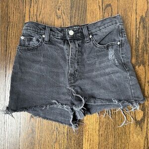 Size 27 BDG High Rise Distressed Black Denim Shorts